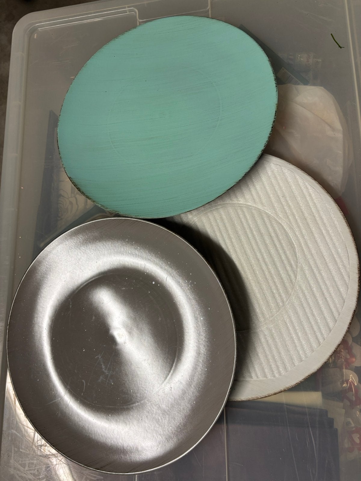 3 opmaak schalen, Ophalen, Zo goed als nieuw, Rond, Glas