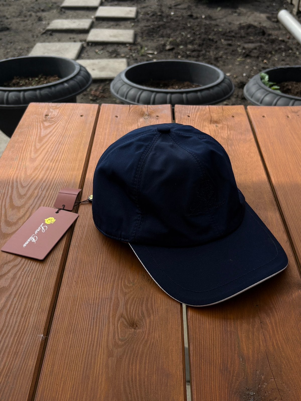 Loro Piana Pet Blauw, Ophalen of Verzenden, Zo goed als nieuw, Pet