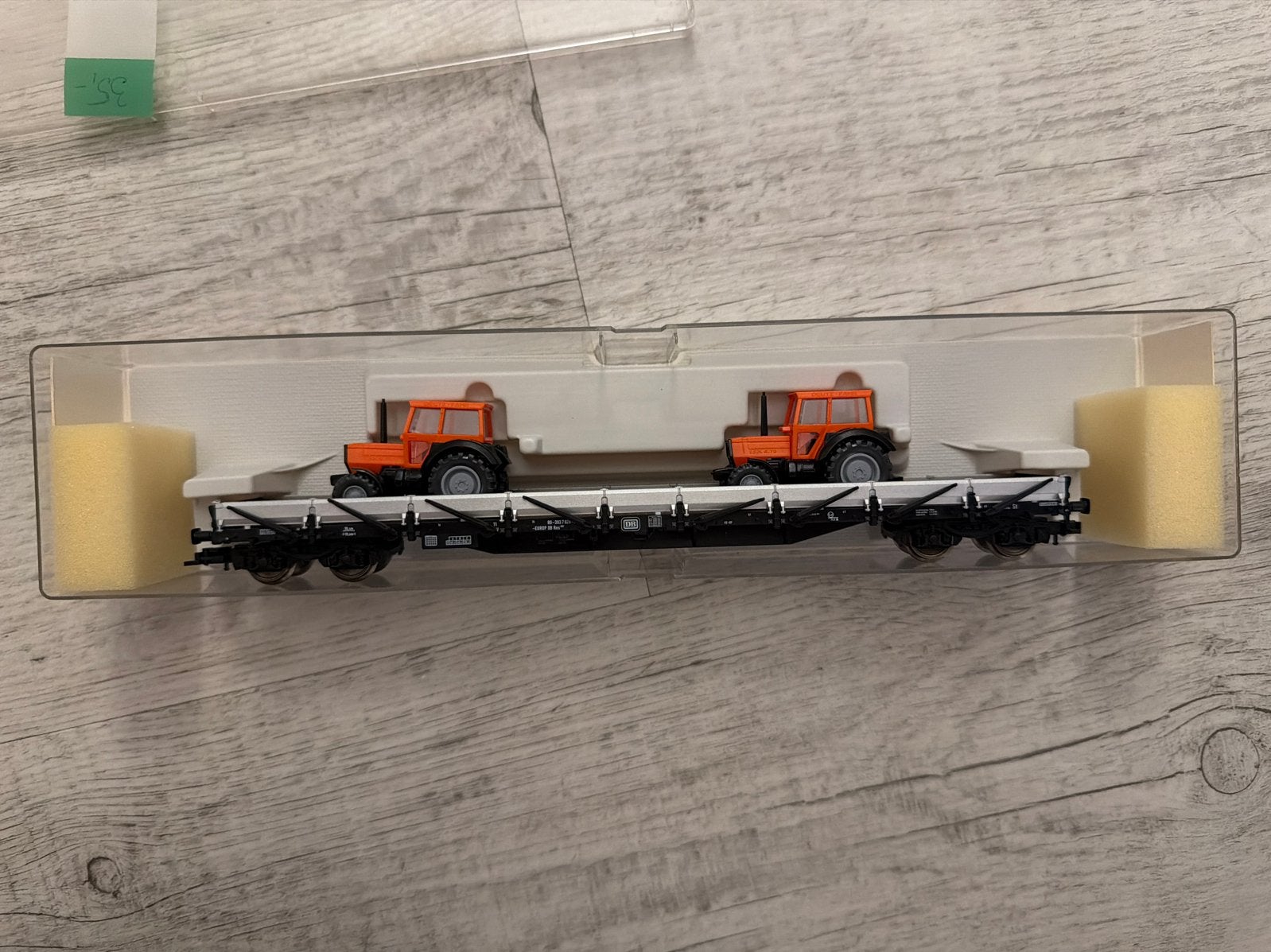 Fleischmann H0 99 5287 K DB rongenwagen met 2x tractoren, Gelijkstroom, Fleischmann, Wagon, Ophalen of Verzenden