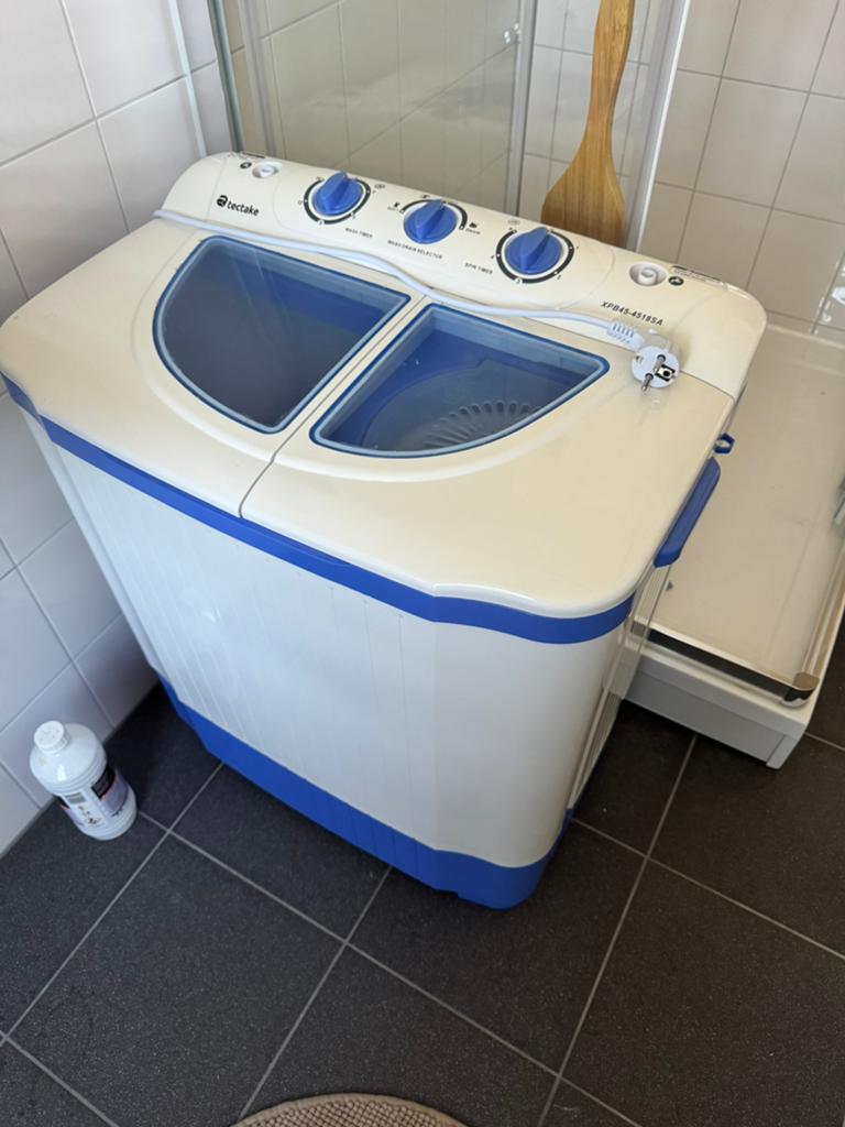 Tectake mini camping wasmachine VOOR MOOIE PRIJS, Witgoed en Apparatuur, Wasmachines, Ophalen, Minder dan 1200 toeren, Minder dan 85 cm