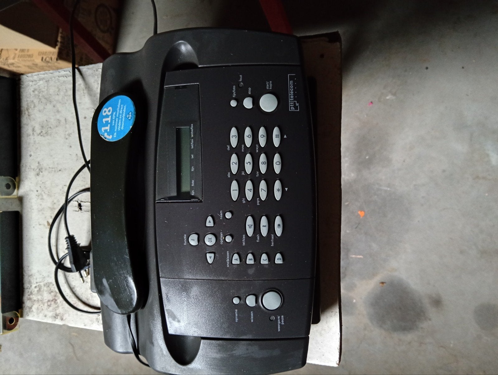 Ouderwetse fax telefoon, Ophalen of Verzenden, Gebruikt