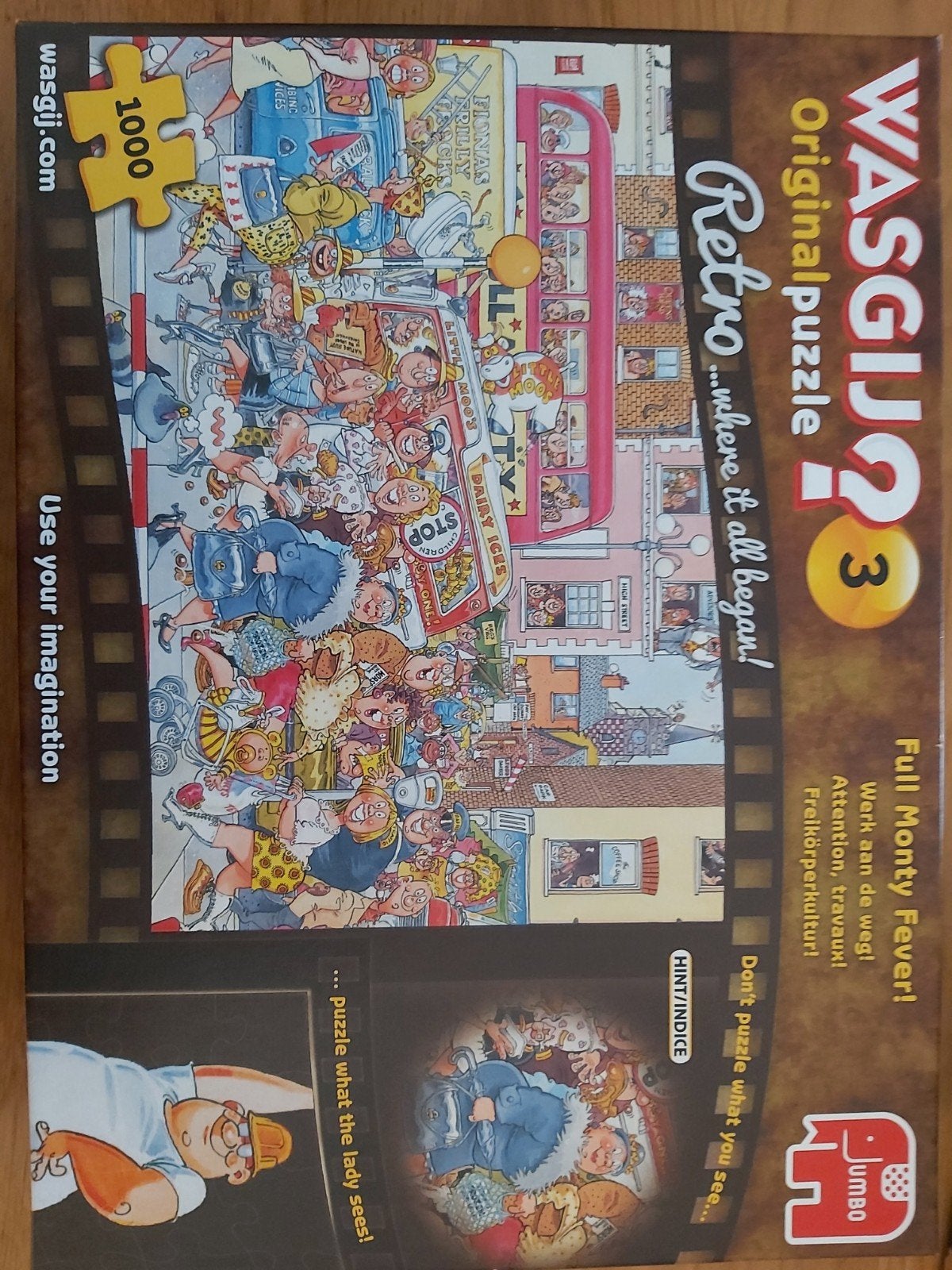 Wasgij Original 3: Full Monty Fever! 1000 stukjes, Ophalen, 500 t/m 1500 stukjes, Zo goed als nieuw, Legpuzzel