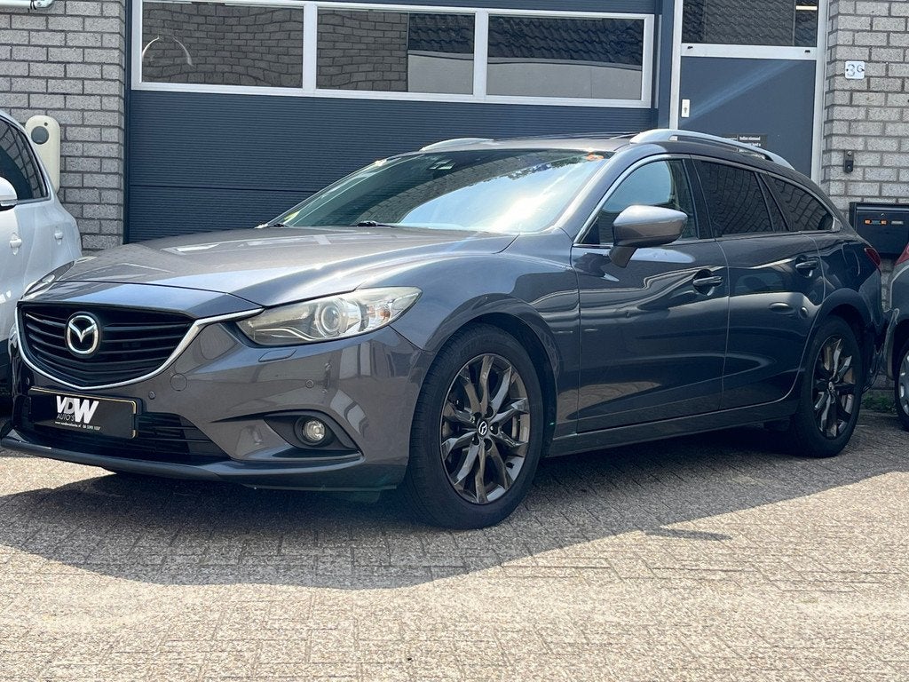 Mazda 6 Sportbreak 2.2D HP GT-M AUTOMAAT VOLL OPTIE, Auto's, Mazda, Bedrijf, Te koop, 6 sportbreak, ABS, Achteruitrijcamera, Airbags