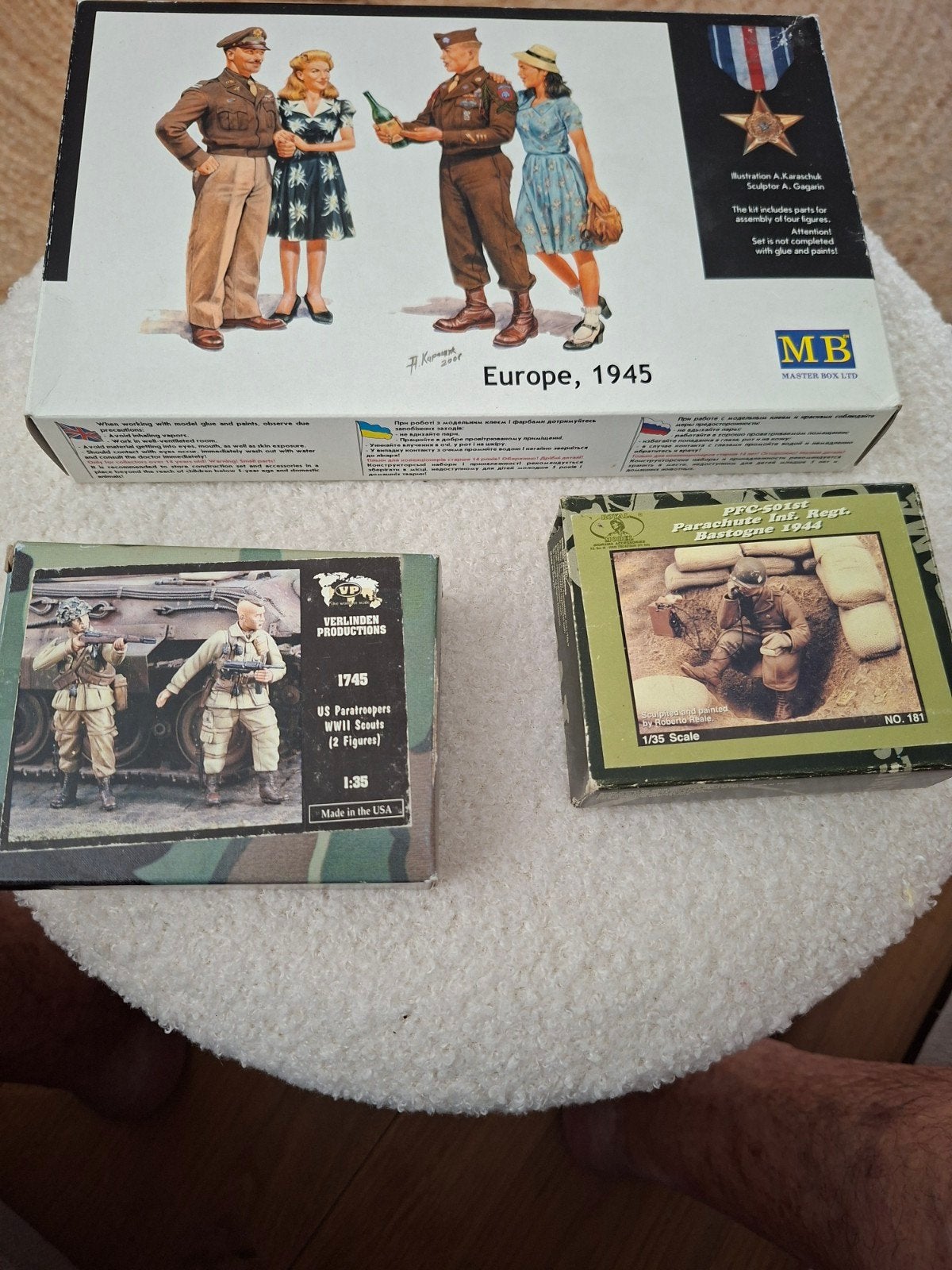 US Paratroopers - Verlinden, royal models,mb lees de omschri, Ophalen of Verzenden, Nieuw, 1:35 tot 1:50, Figuur of Figuren