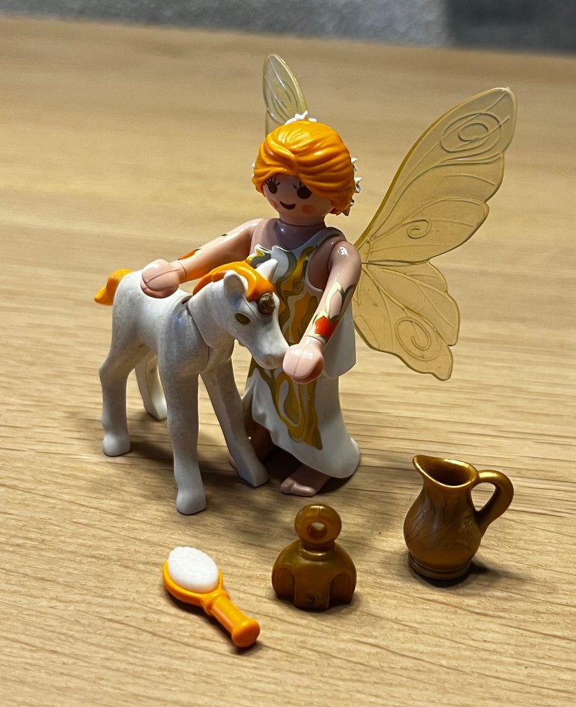 Playmobil Fee met eenhoorn 9438, Gebruikt, Complete set, Overige typen, Ophalen of Verzenden