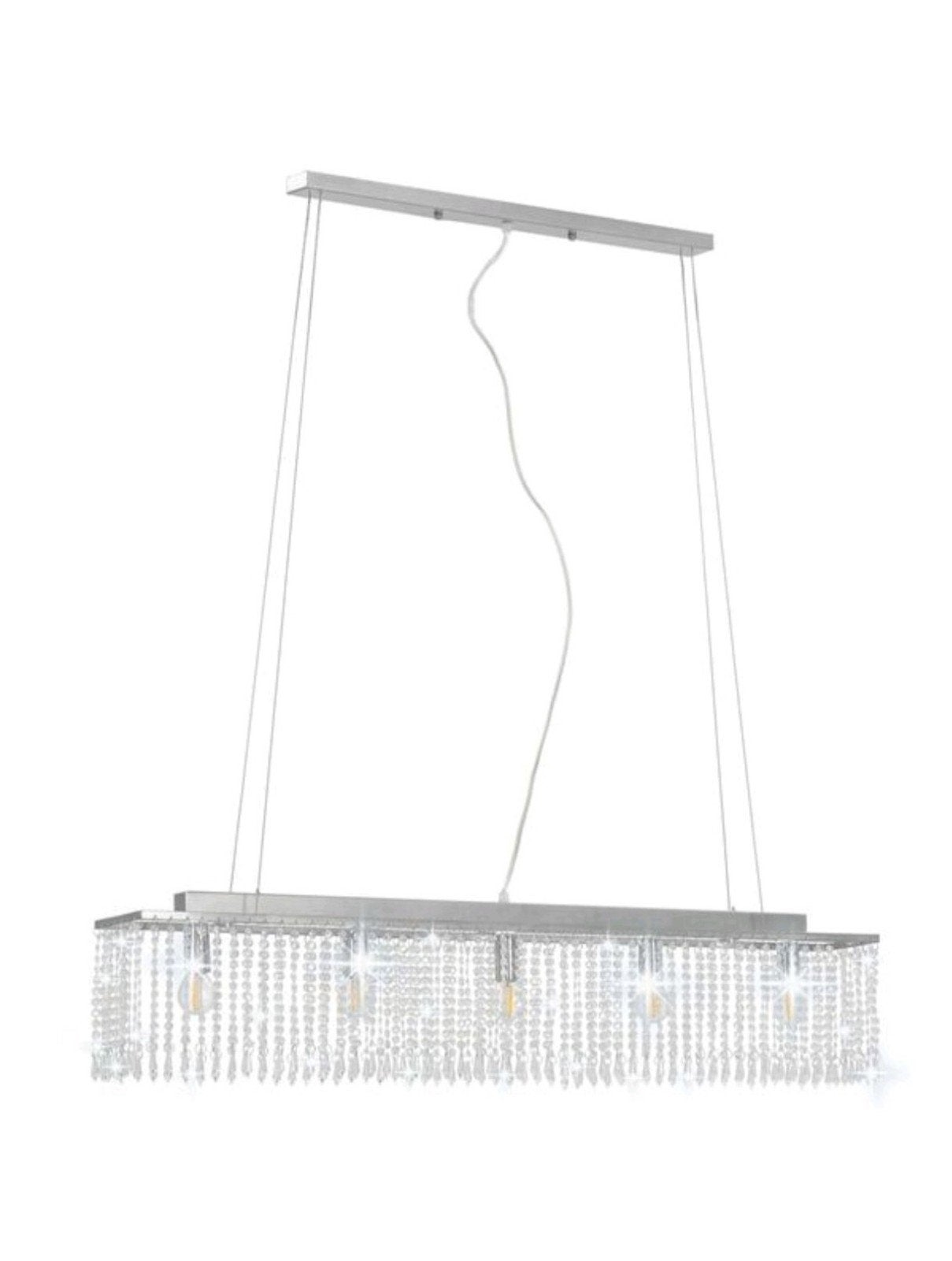 Luxe Kristal Hanglamp - 1 Meter Breed, Ophalen, 75 cm of meer, Modern, Glas