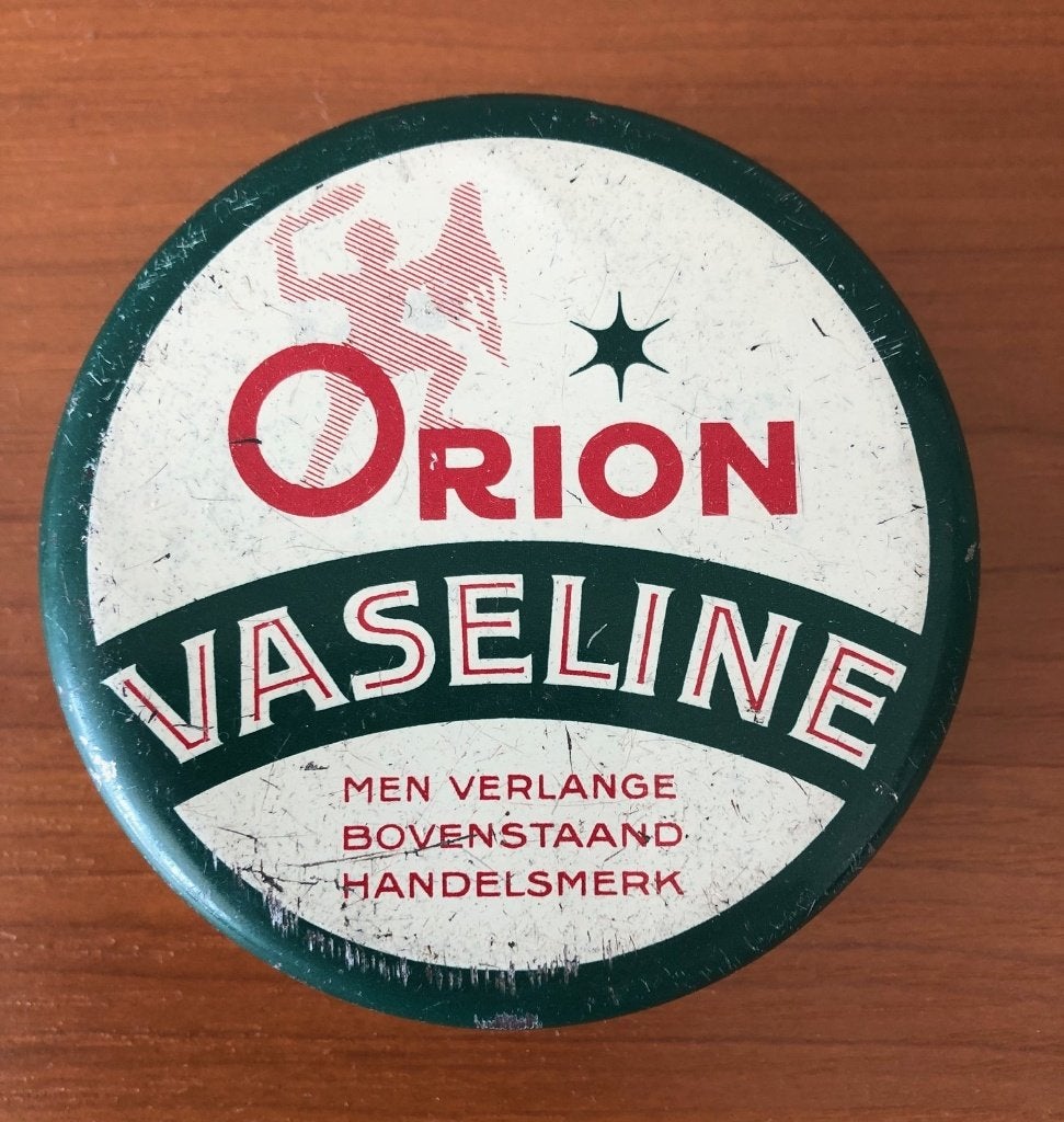 Vintage blikje ORION Vaseline., Ophalen of Verzenden