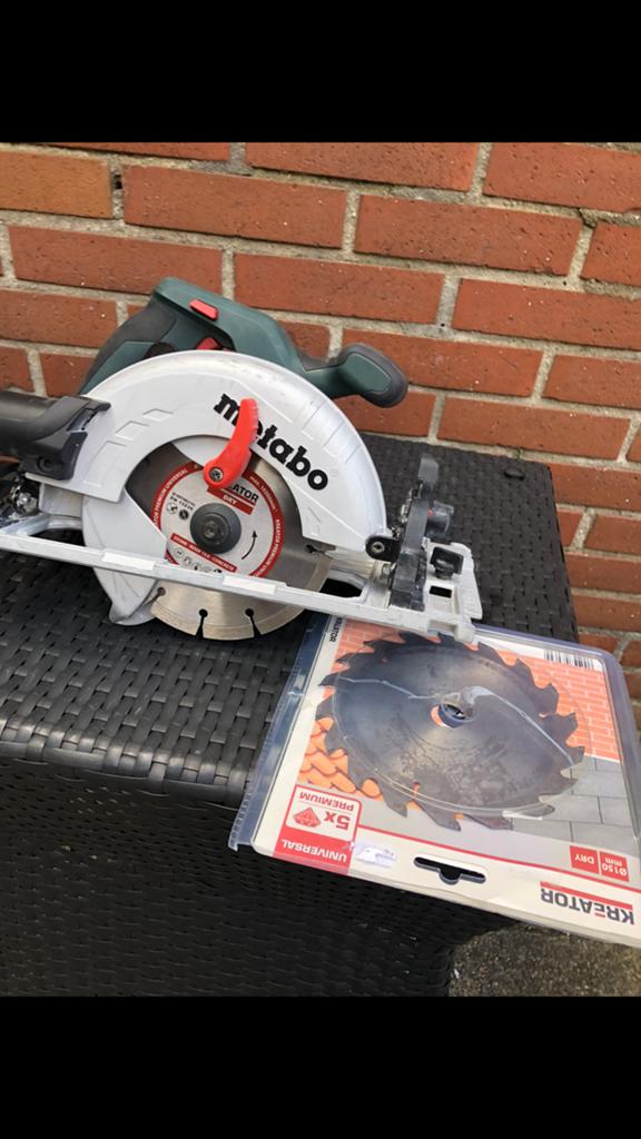 In uitstekend staat Metabo cirkelzaag KS-55, Cirkelzaag, Ophalen of Verzenden, Zo goed als nieuw, 30 tot 70 mm