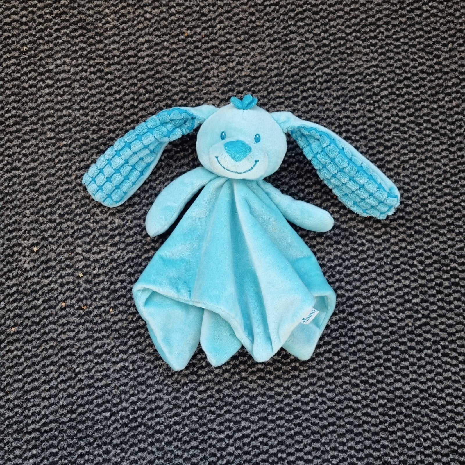 Blauwe tiamo konijn bunny knuffel knuffeldoekje, Ophalen of Verzenden