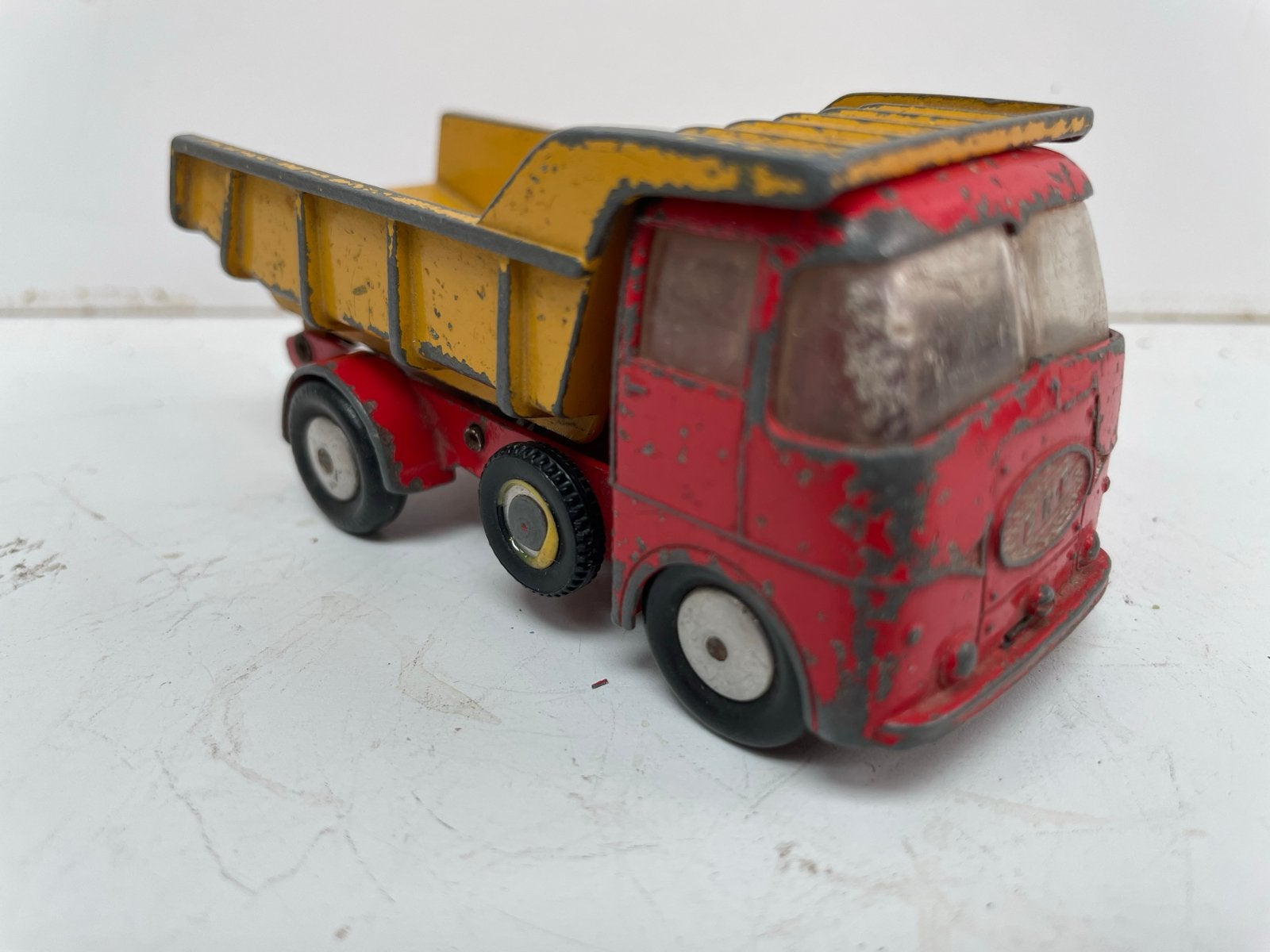 Vintage Dinky Toys Kipperwagen - Rood/Geel, Ophalen of Verzenden