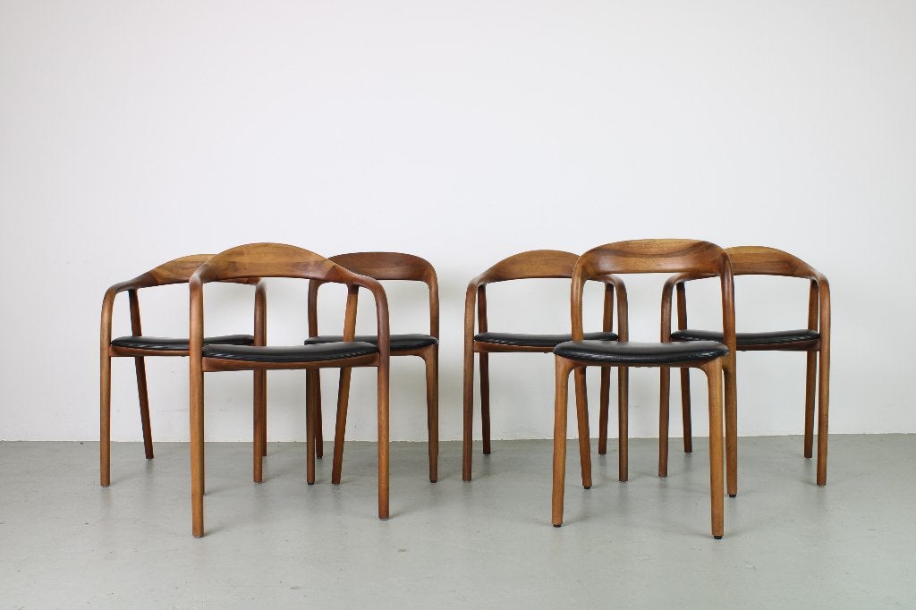 Artisan Neva/Neva Light stoelen set, Walnoot, gebruikt, Ophalen, Gebruikt, Bruin, Hout