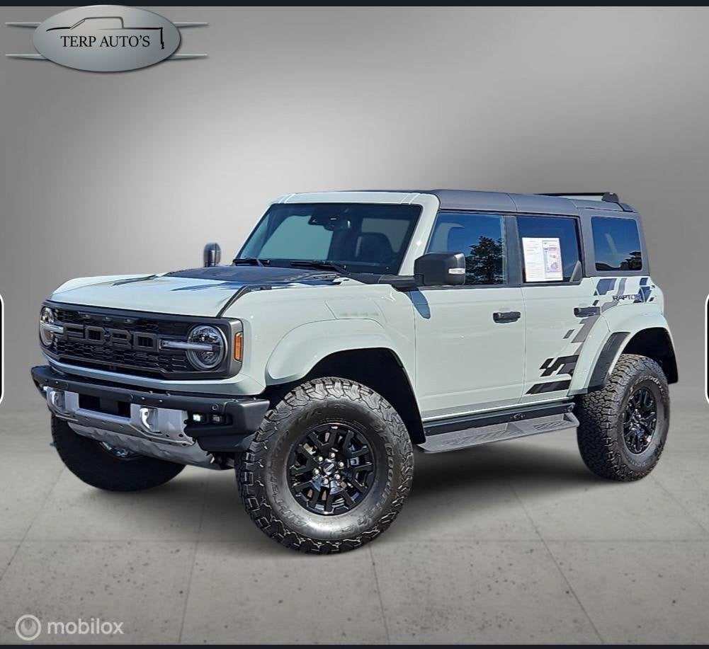 Ford Bronco Raptor 2024 Nieuwstaat prijs op Grijs Kenteken, Auto's, Multifunctioneel stuurwiel, Gebruikt, Zwart, Bedrijf