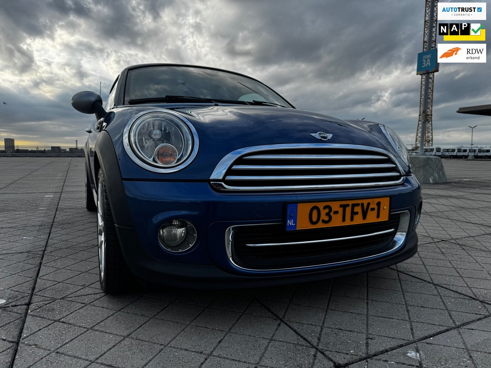 Mini Coupé 1.6 Cooper Pepper CLIMA NAVI NAP, Auto's, Stof, Gebruikt, Zwart, 4 cilinders