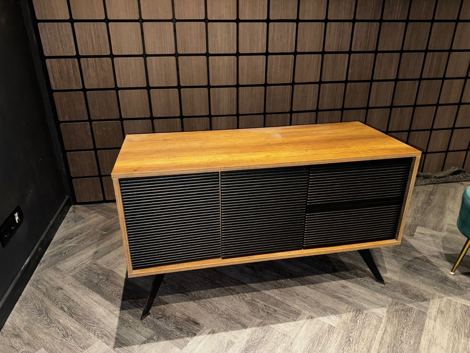 Luxe Zaken Bureau 90x200 cm - Modern Design, Overige typen, Bruin, Ophalen of Verzenden, Zo goed als nieuw
