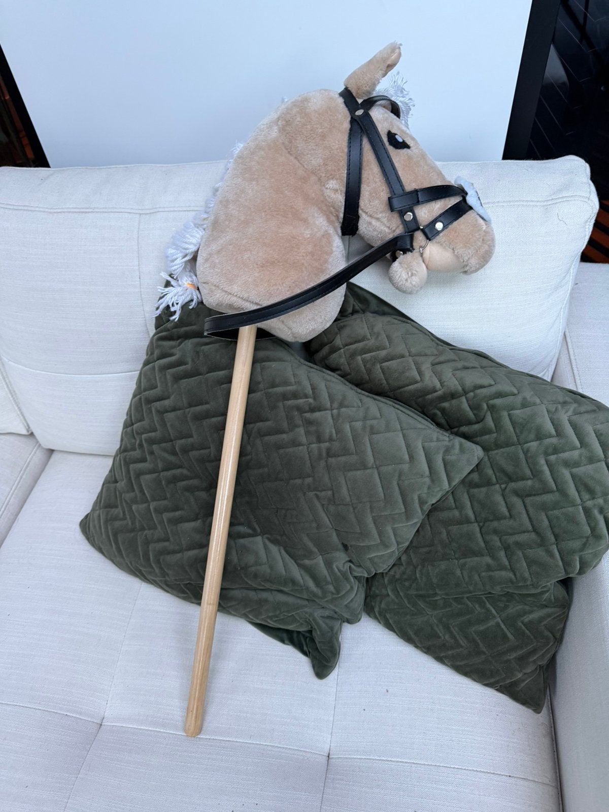 Hobby horse - Stokpaardje van Pipoos, nieuwstaat, Hobby en Vrije tijd, Ophalen of Verzenden, Zo goed als nieuw