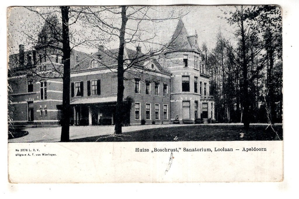 Apeldoorn Sanatorium  Huize Boschrust  1906, Ophalen of Verzenden, Voor 1920, Gelderland