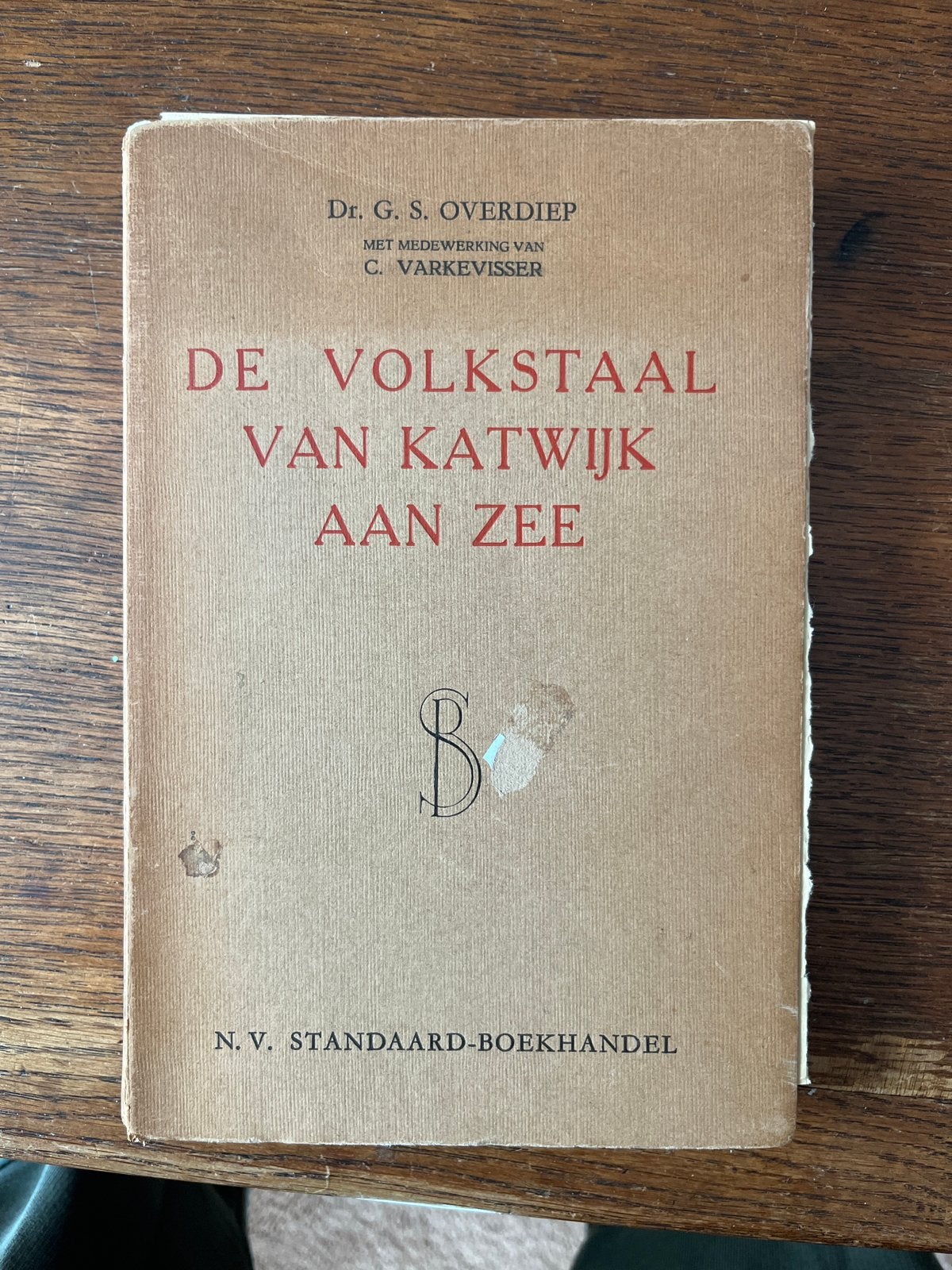 De Volkstaal van Katwijk aan Zee - Dr. G.S. Overdiep (1940), Boeken, Ophalen of Verzenden, Gelezen, Non-fictie