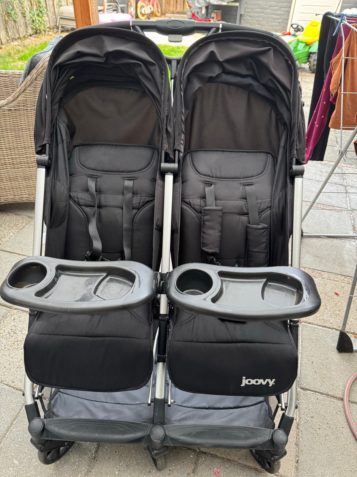 Joovy Caboose Ultralight Graphite Duowagen - Zwart