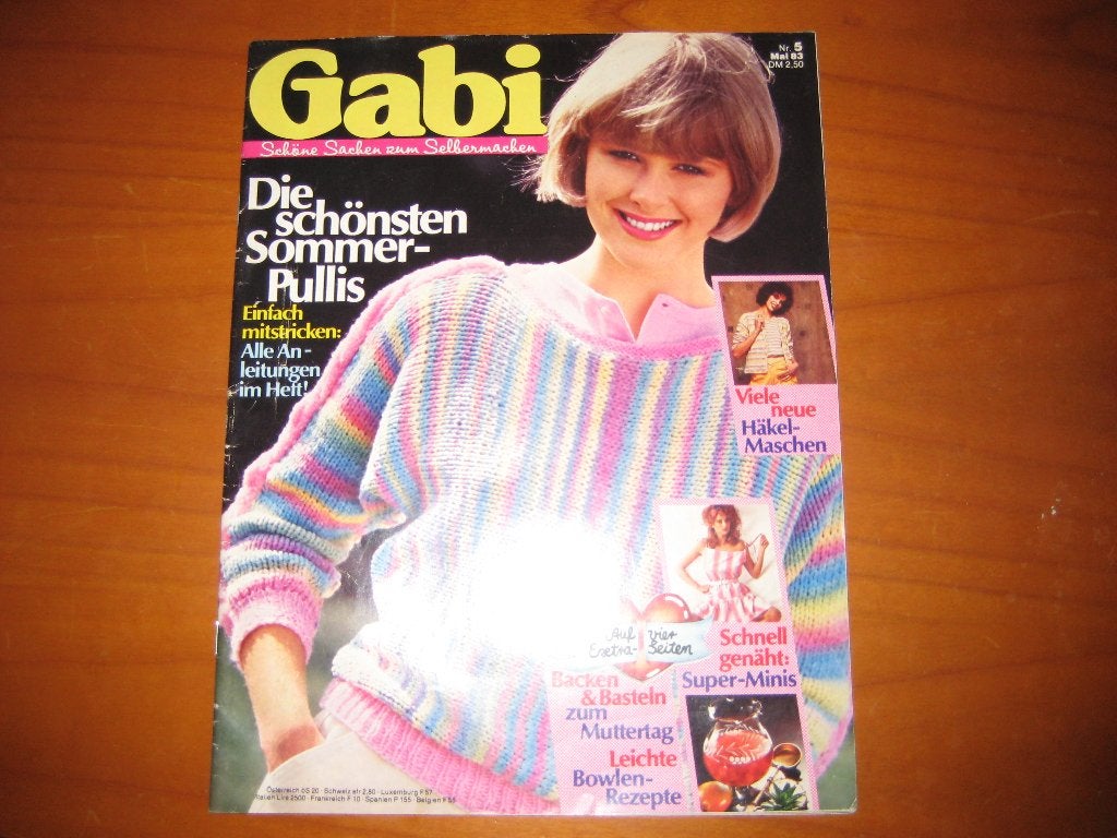 Gabi, Mai 1983: Die schönsten Sommer-Pullis (167), Ophalen of Verzenden, Zo goed als nieuw, Overige onderwerpen