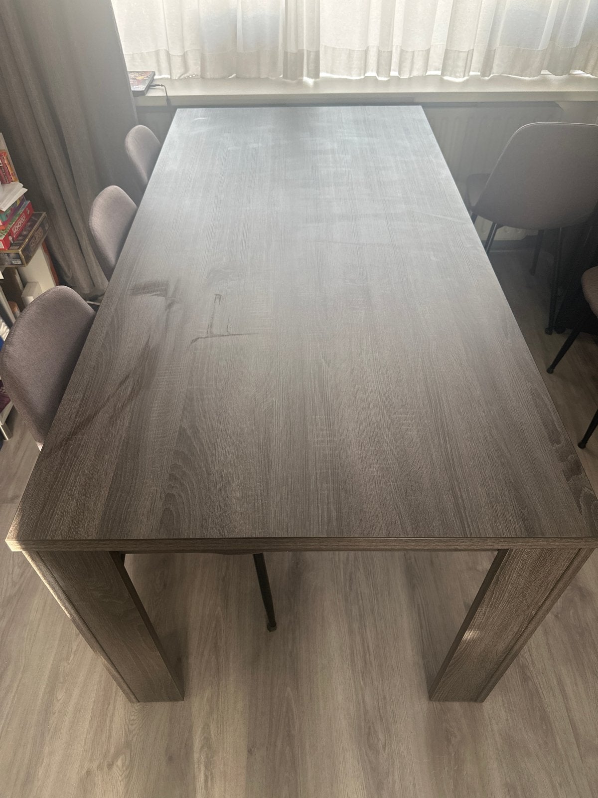 Mooie eettafel 180x90x80, Ophalen, Gebruikt, 50 tot 100 cm, Vijf personen of meer