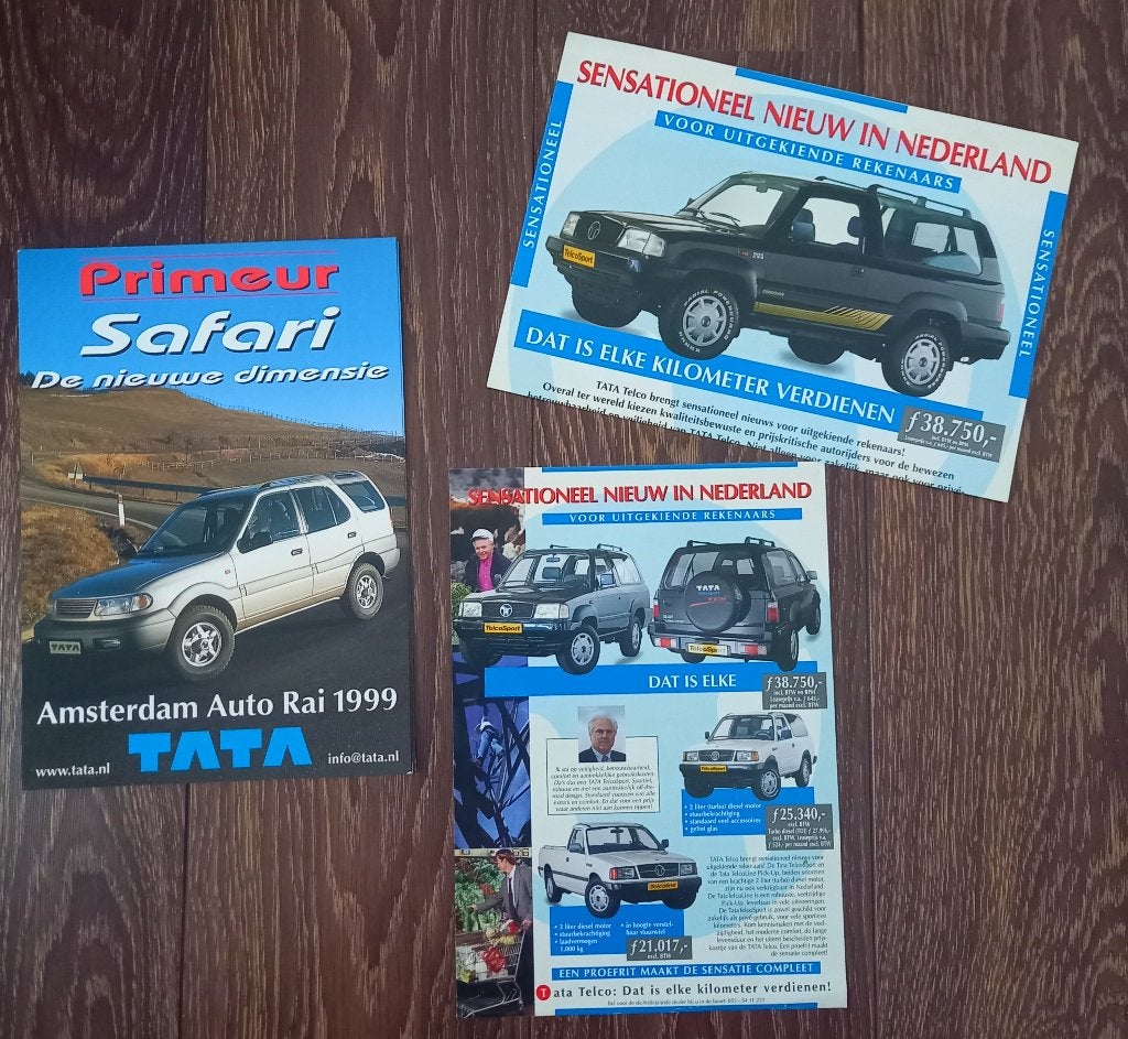 Tata brochures en leaflets in één koop, Ophalen of Verzenden, Nieuw, Overige merken