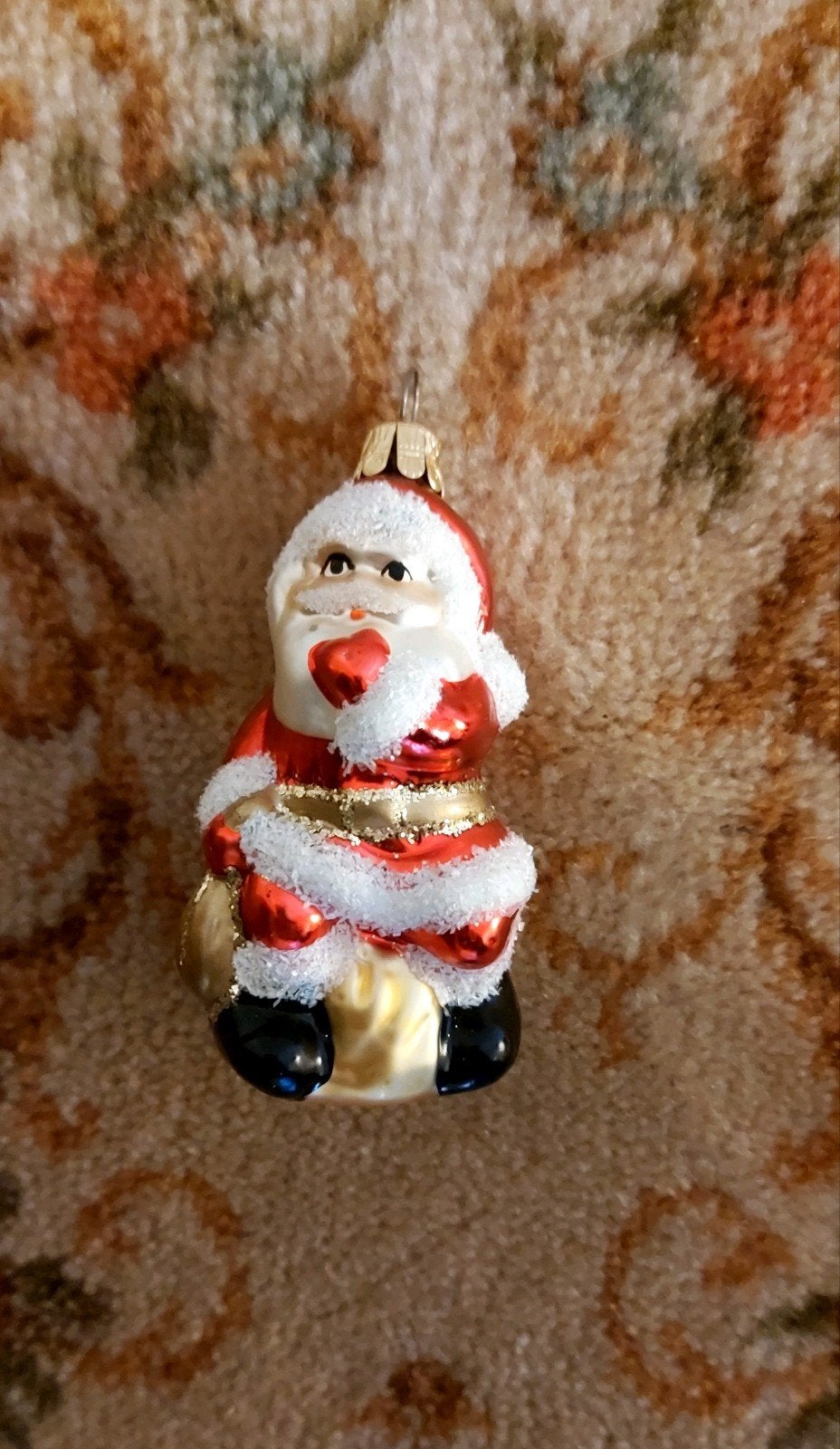 Luxe kerstbal kerstman, Ophalen of Verzenden