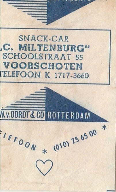 snack-car C Miltenburg Schoolstraat Voorschoten, Ophalen of Verzenden