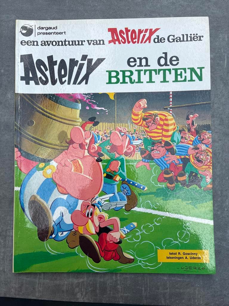 Asterix en de Britten - Dargaud stripboek, Eén stripboek, Ophalen of Verzenden, Zo goed als nieuw