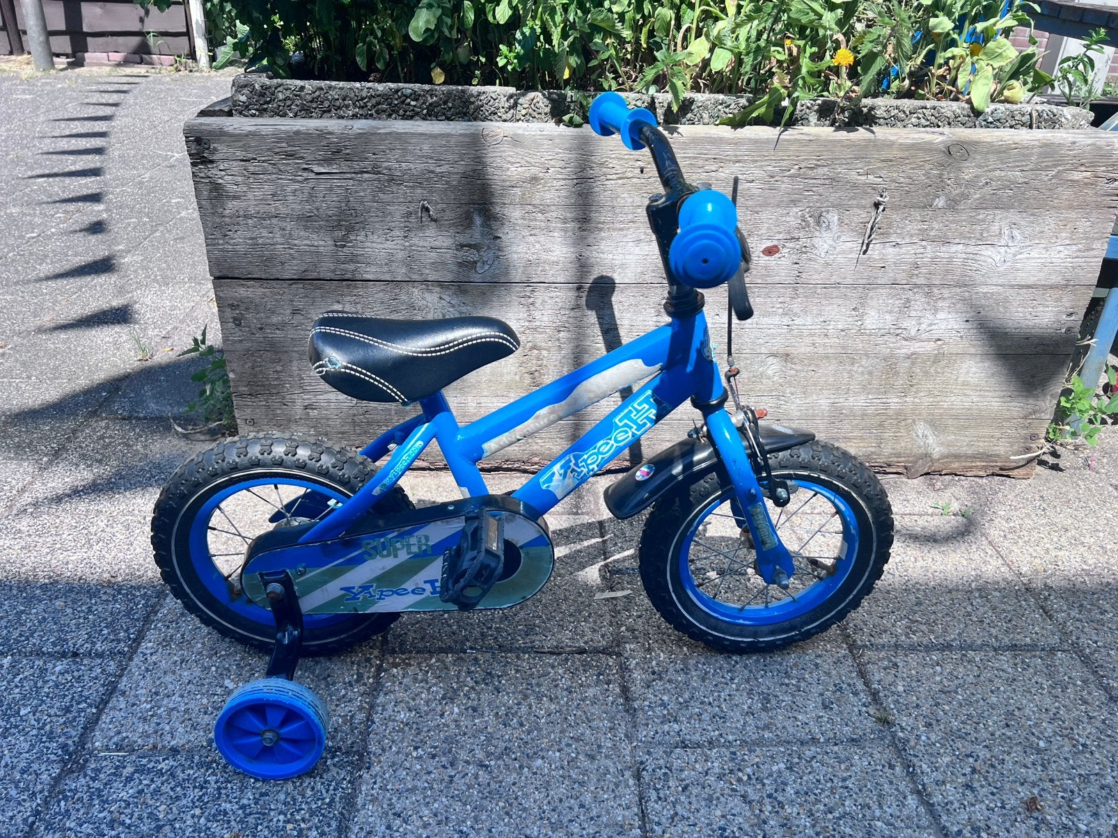 Super mooi kinderfiets 12 inch met zijwieltjes, Zijwieltjes, Velgrem, Ophalen of Verzenden, Minder dan 16 inch