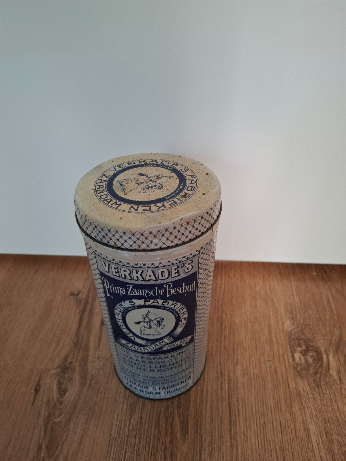 Vintage Verkade Beschuitblik - Prima Zaanse Beschuit, Ophalen of Verzenden