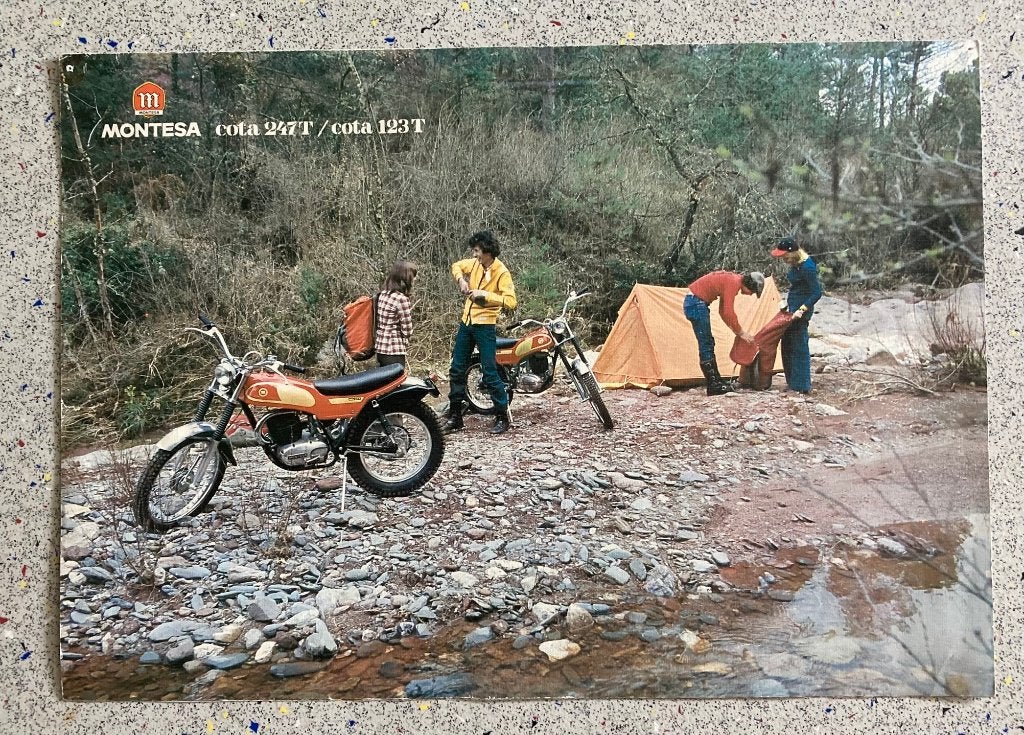 Montesa Cota 247T / Cota 123T Brochure jaren '70, Verzenden, Overige merken