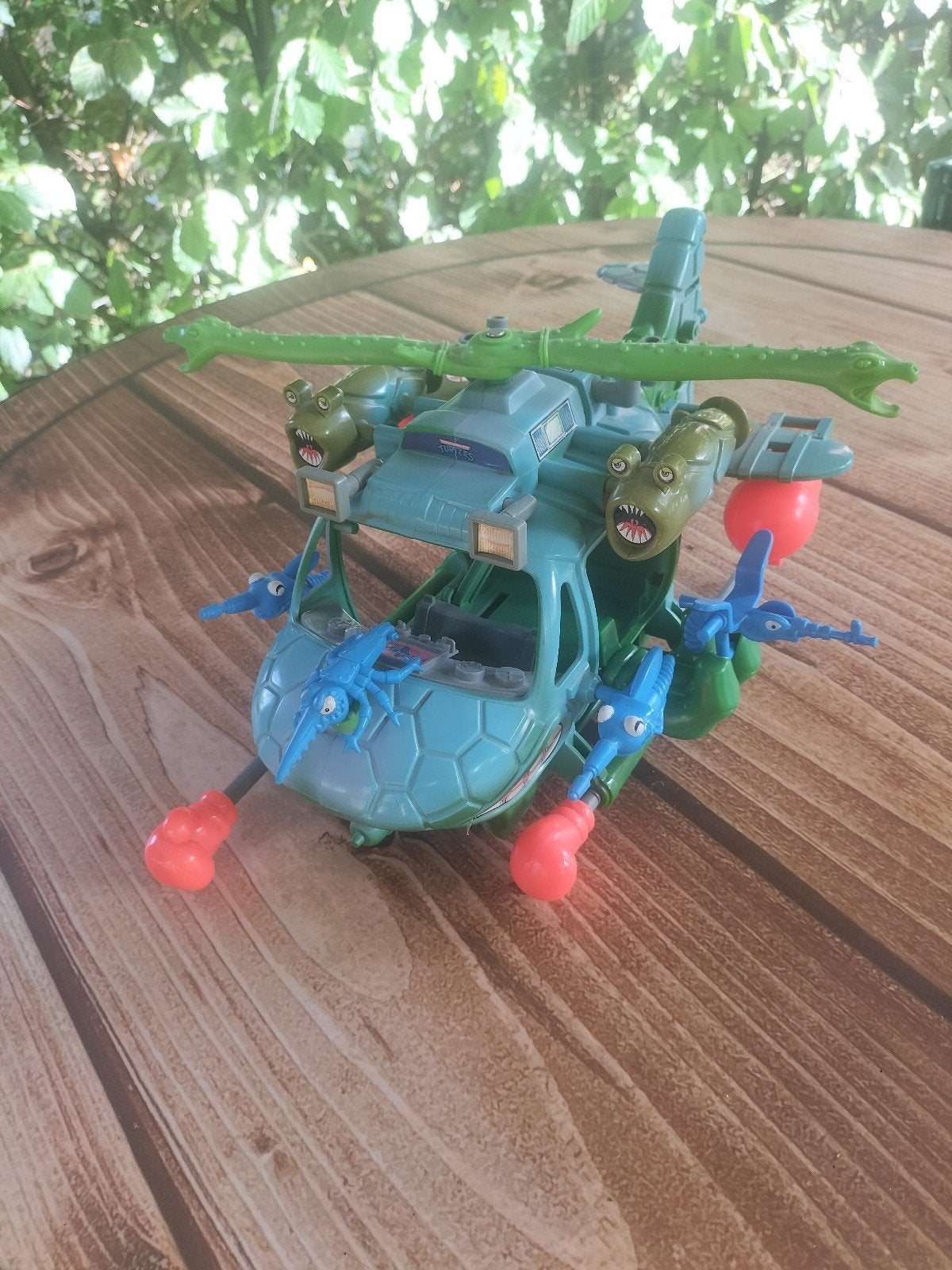 Zeldzame TMNT Turtle Copter 1990 Playmates (Bijna compleet), Ophalen of Verzenden, Gebruikt