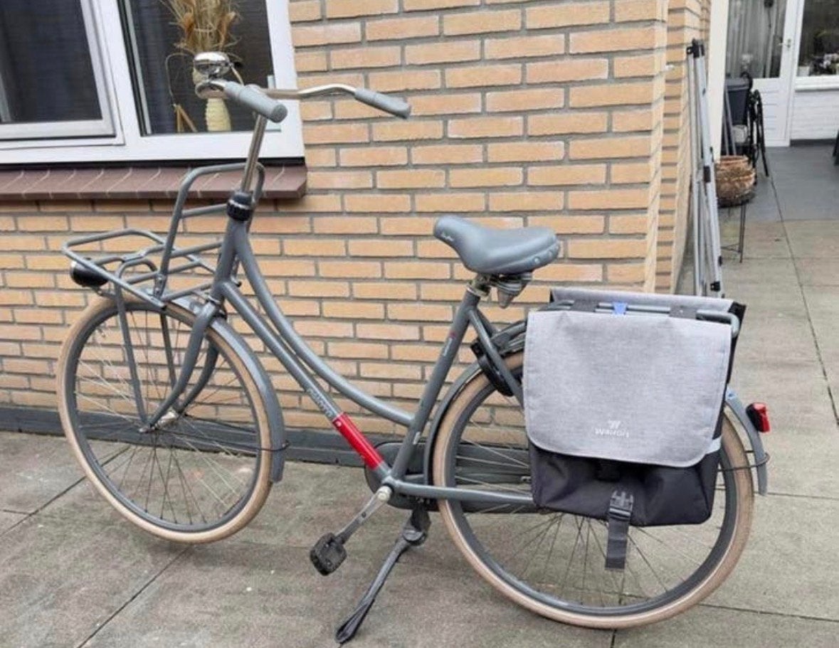 Batavus Transportfiets met Voordrager en Fietstassen, Ophalen, Terugtraprem, Niet, Niet