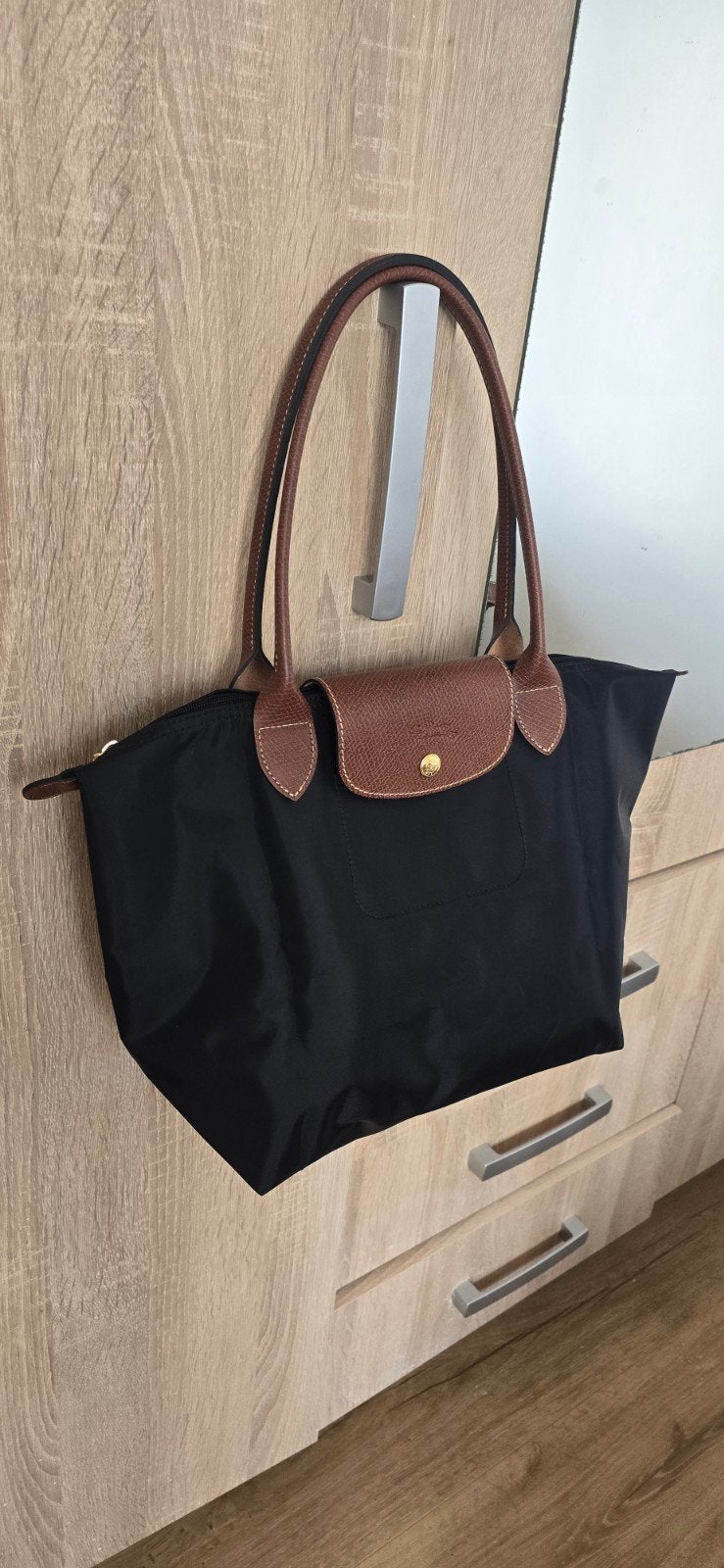 longchamp tas M, Sieraden, Tassen en Uiterlijk, Ophalen of Verzenden, Nieuw, Zwart, Handtas