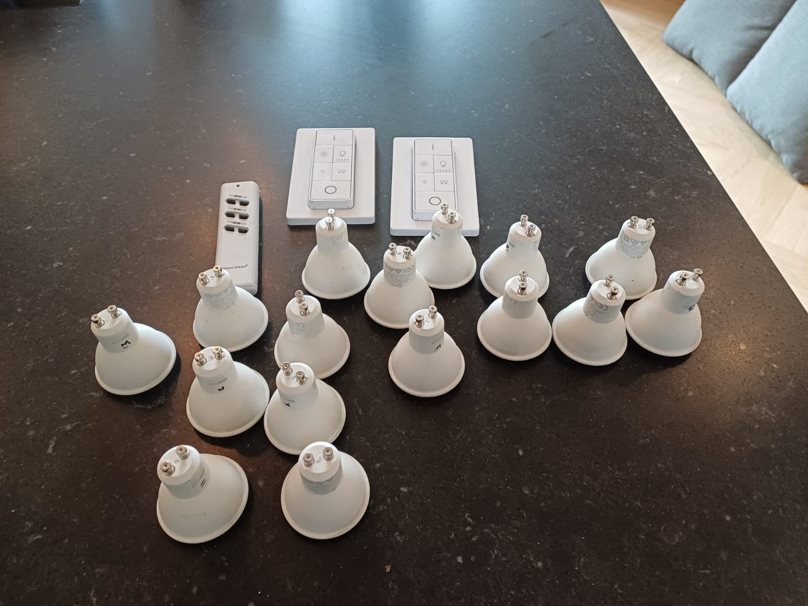 LED spotjes met afstandbedieningen, Ophalen, Nieuw, LED, Smart
