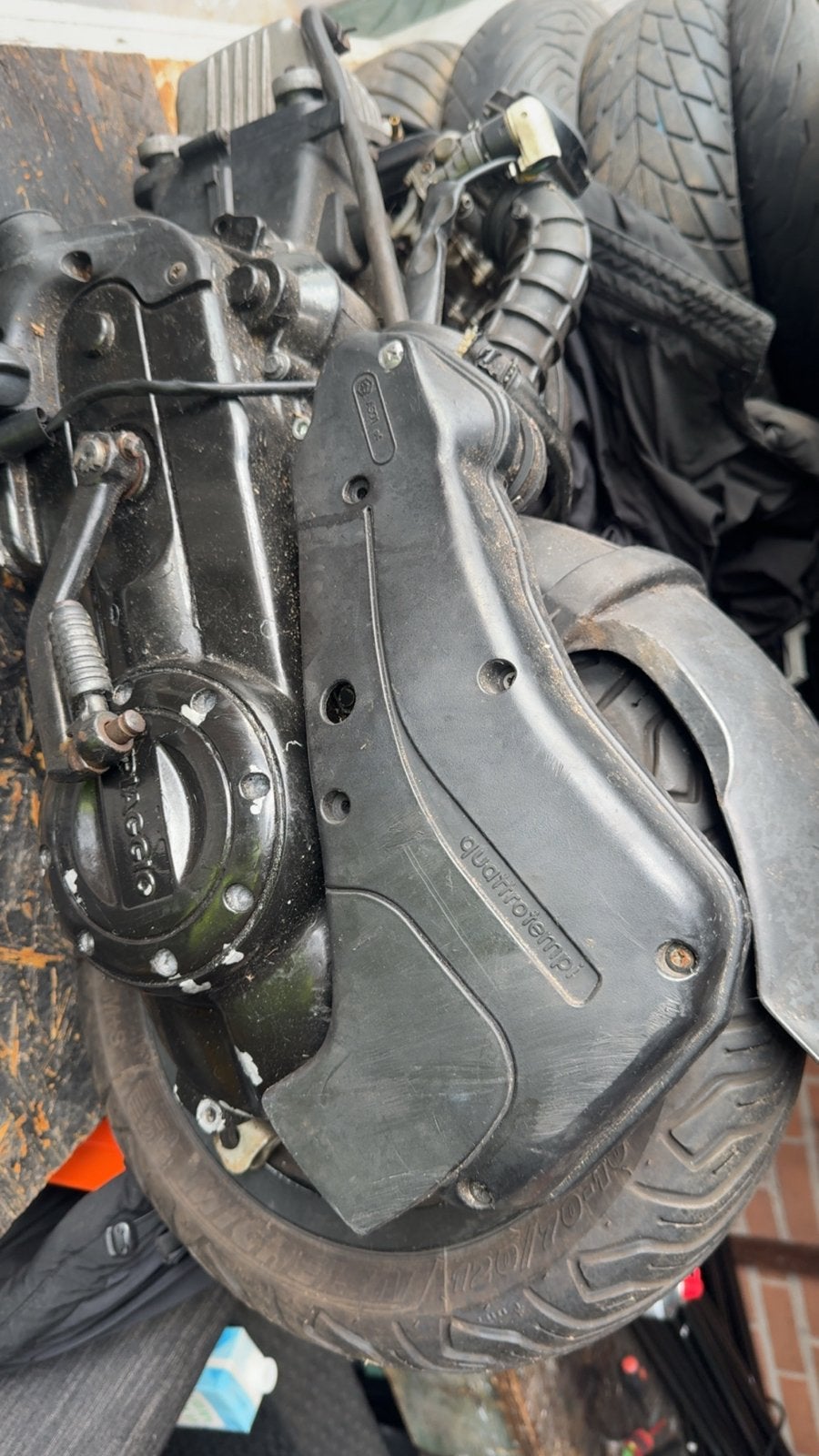 Piaggio Zip 50cc 4t 2v motorblok (lopend gedemonteerd), Ophalen, Gebruikt, Blok, Piaggio