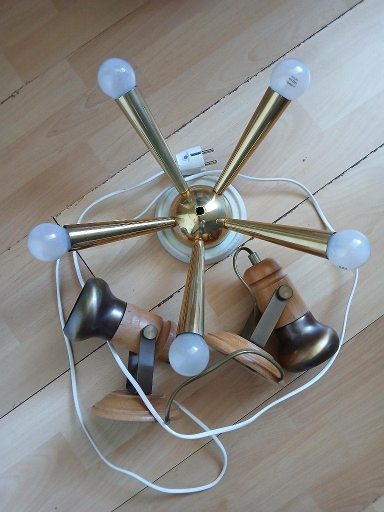 Vintage Lampen Set, Ophalen of Verzenden, Gebruikt