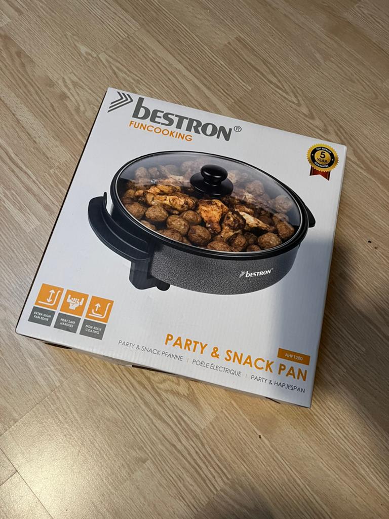 Bestron Funcooking Party & Snack pan - nieuw, Ophalen of Verzenden, Zo goed als nieuw, 4 t/m 7 personen