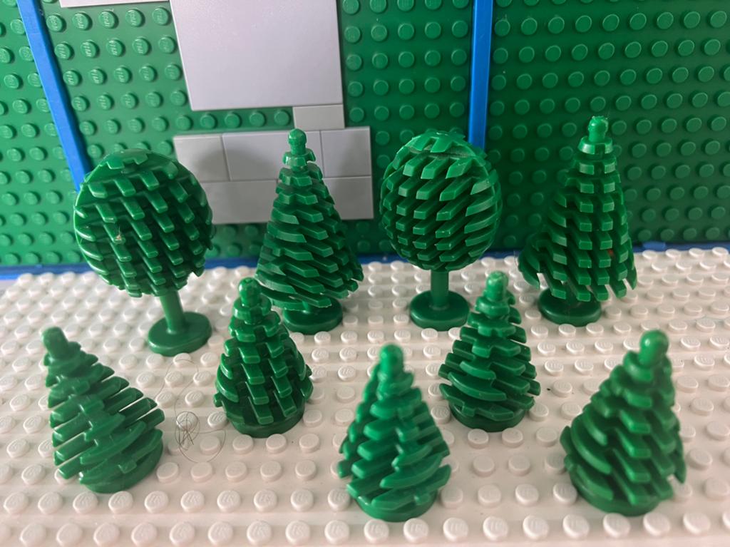 Lego 9 boompjes, Ophalen of Verzenden, Zo goed als nieuw