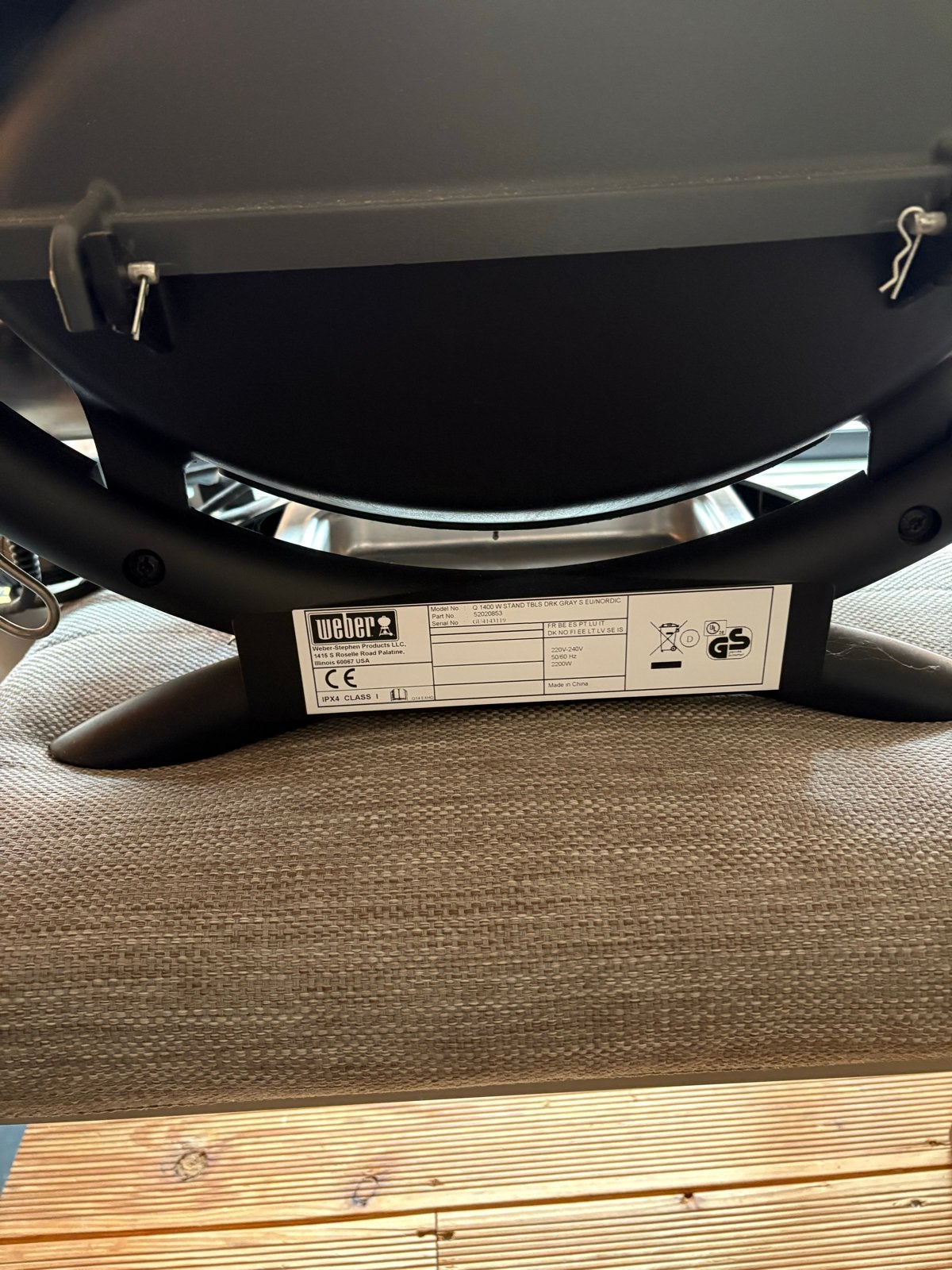 Weber Q1400 elektrische barbecue - Zo goed als nieuw, Tuin en Terras, Ophalen of Verzenden, Zo goed als nieuw