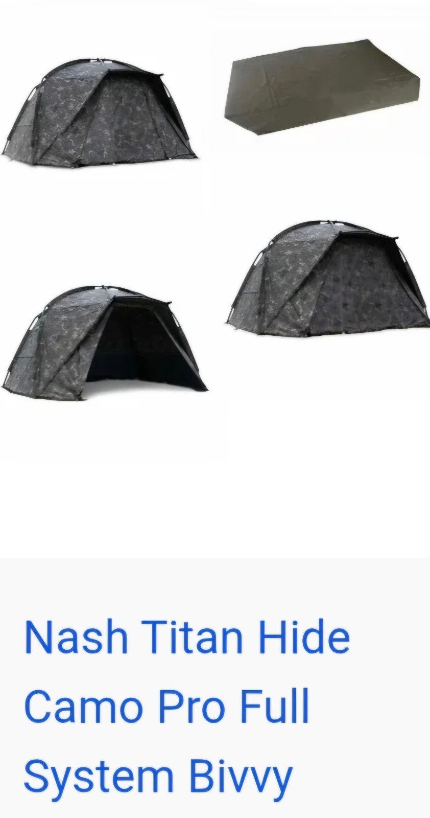 Nash Titan Hide Camo xl Pro Full System Bivvy inc winter ski, Ophalen of Verzenden, Tot en met 2