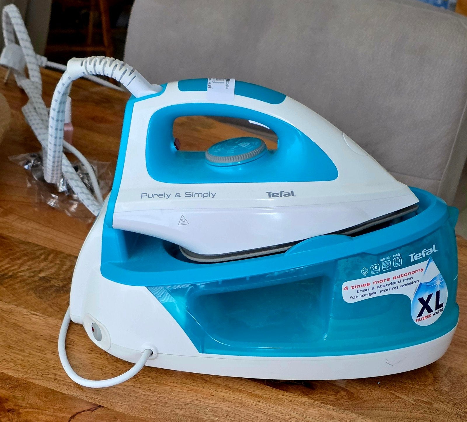Tefal Purely & Simply stoomgenerator, Witgoed en Apparatuur, Ophalen of Verzenden, Zo goed als nieuw, Strijkijzer met snoer