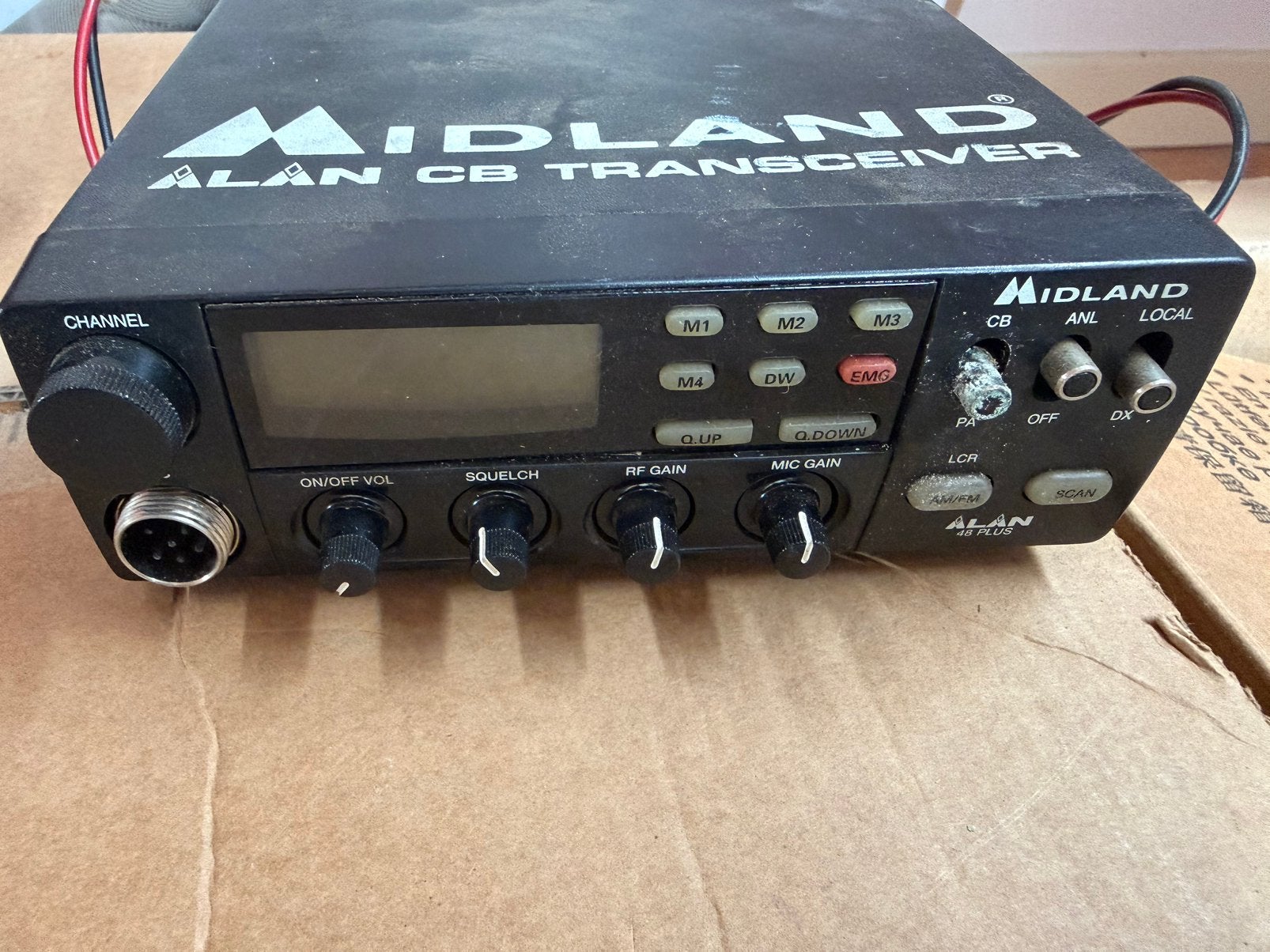 Midland alan 48 plus, Ophalen, Gebruikt