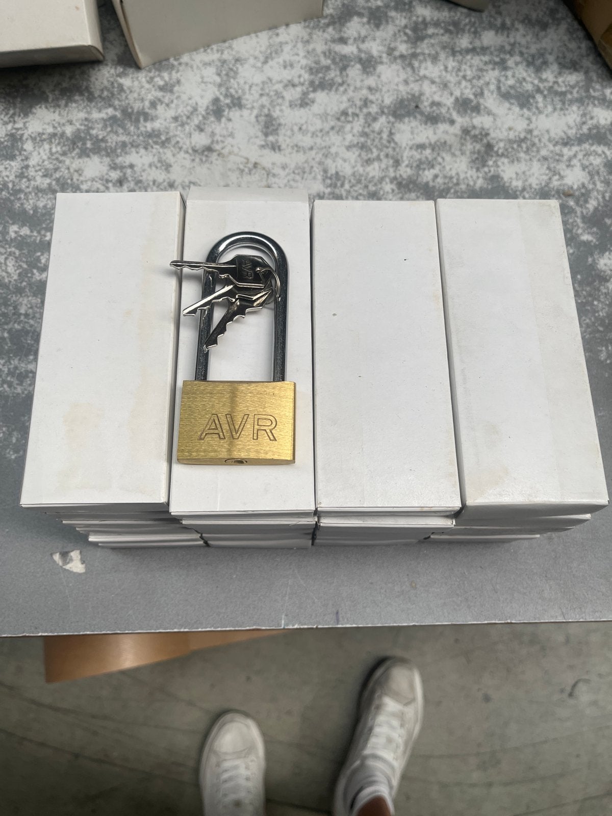 AVR Hangslot met Sleutels - Nieuw, Ophalen, Nieuw, Koper of Messing, Slot