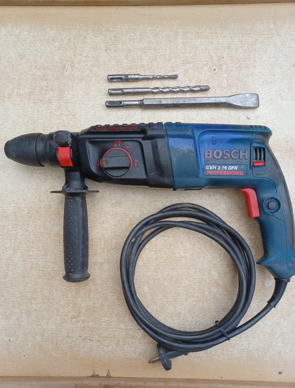 Bosch GBH 2-26 DFR Professional SDS boorhamer, 600 watt of meer, Boor- en/of Breekhamer, Ophalen of Verzenden, Zo goed als nieuw