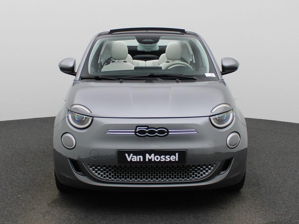 Fiat 500C 500e 42 kWh La Prima | Lederen bekleding | Parkeer, 12 maanden, Stof, Gebruikt, 118 pk