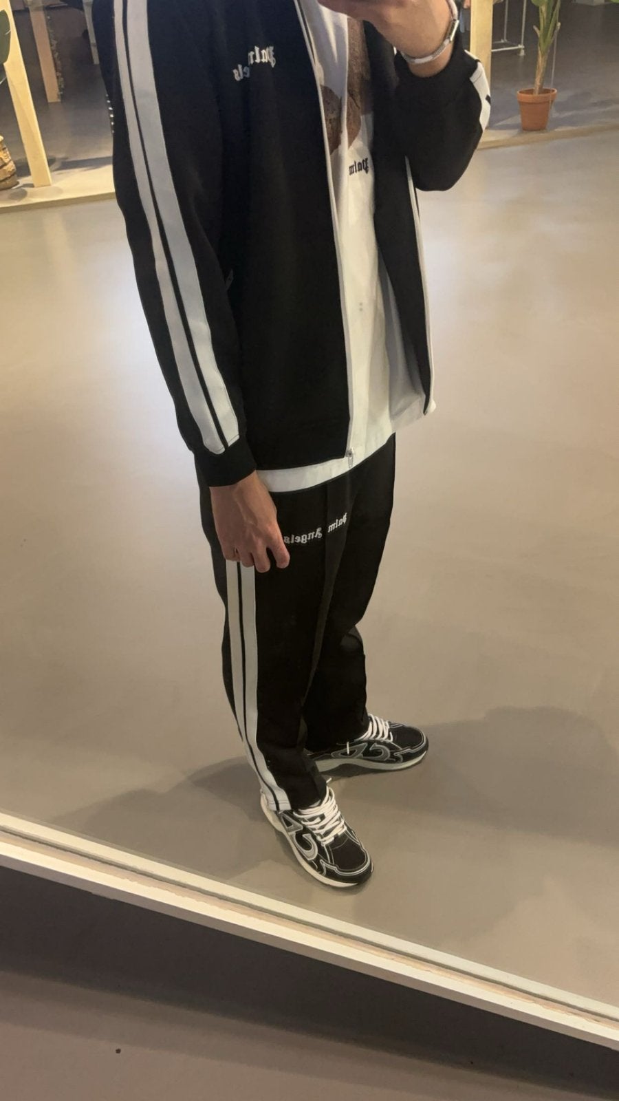 Palm Angels Trainingspak Zwart Maat S/M, Kleding | Heren, Truien en Vesten, Ophalen of Verzenden, Zo goed als nieuw, Maat 48/50 (M)