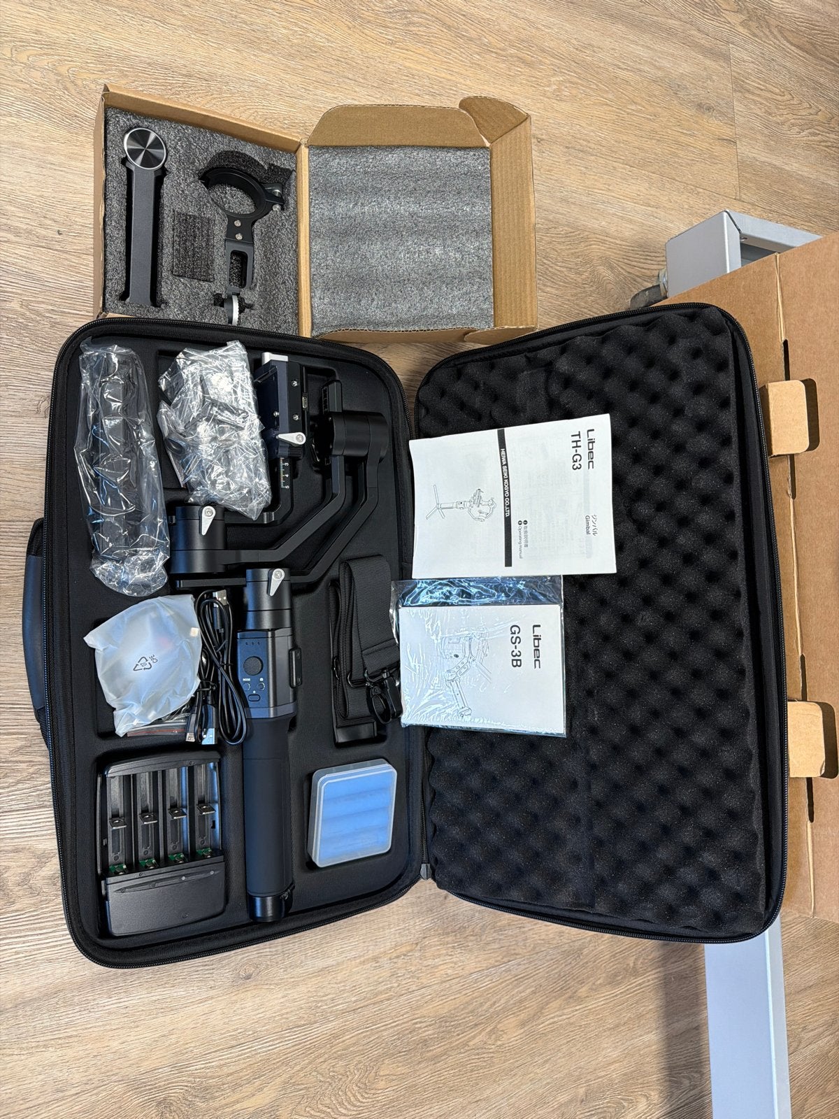 Libec TH-G3 + GS-3B Gimbal Stabilisator Set, Overige merken, Gimbal, Ophalen of Verzenden, Zo goed als nieuw