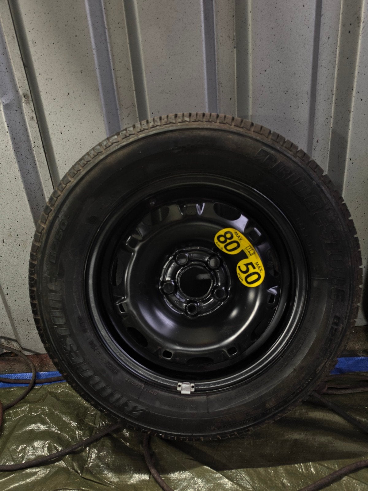 Reservewiel 5x112 met Bridgestone band (zeer goed profiel), Ophalen of Verzenden