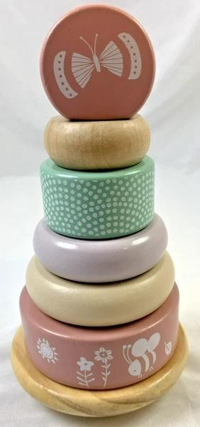 Little Dutch Houten Stapeltoren Ringentoren Konijn Pastel, Kinderen en Baby's, Coolsingel 104, 3011 AG Rotterdam, Netherlands